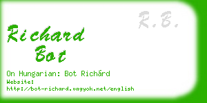 richard bot business card